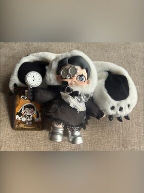 TAROOT HOUSE OF LIES STEAM PUNK Black & White Plush DOLL Dawn